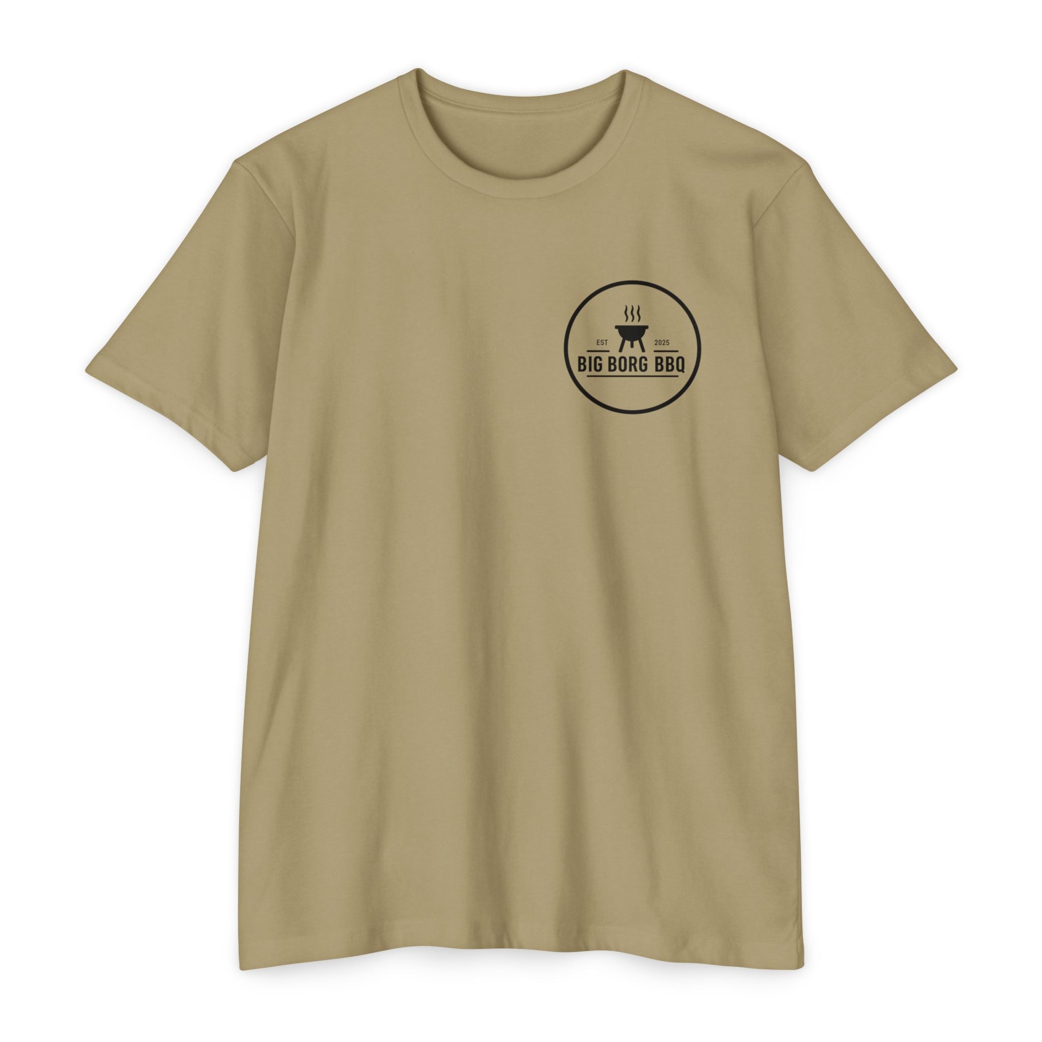 BBQ T-Shirt — "Rub It Til' Your Mouth Waters" Big Borg BBQ Grill Tee