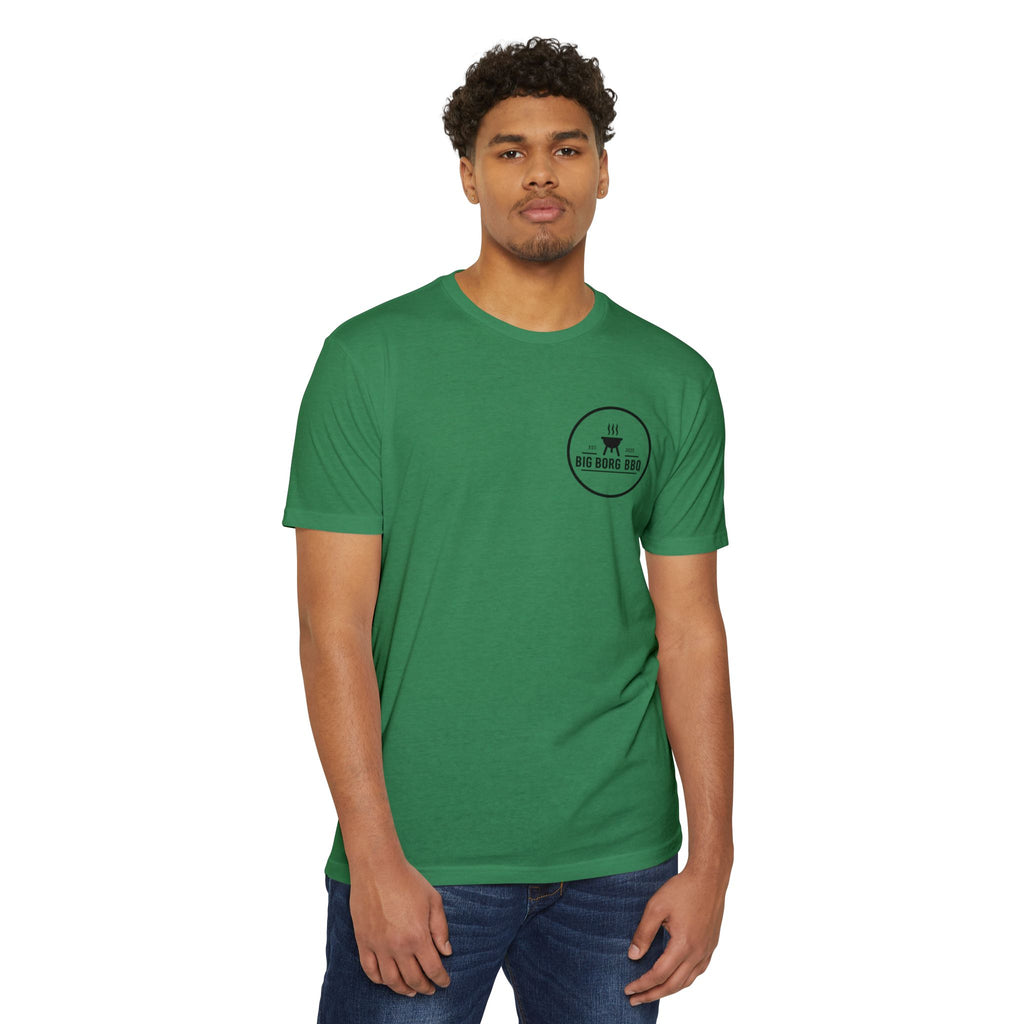 BBQ T-Shirt — "Rub It Til' Your Mouth Waters" Big Borg BBQ Grill Tee