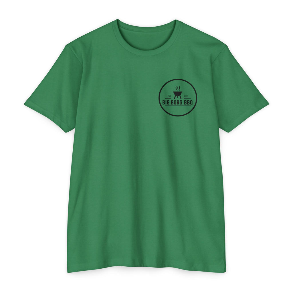 BBQ T-Shirt — "Rub It Til' Your Mouth Waters" Big Borg BBQ Grill Tee