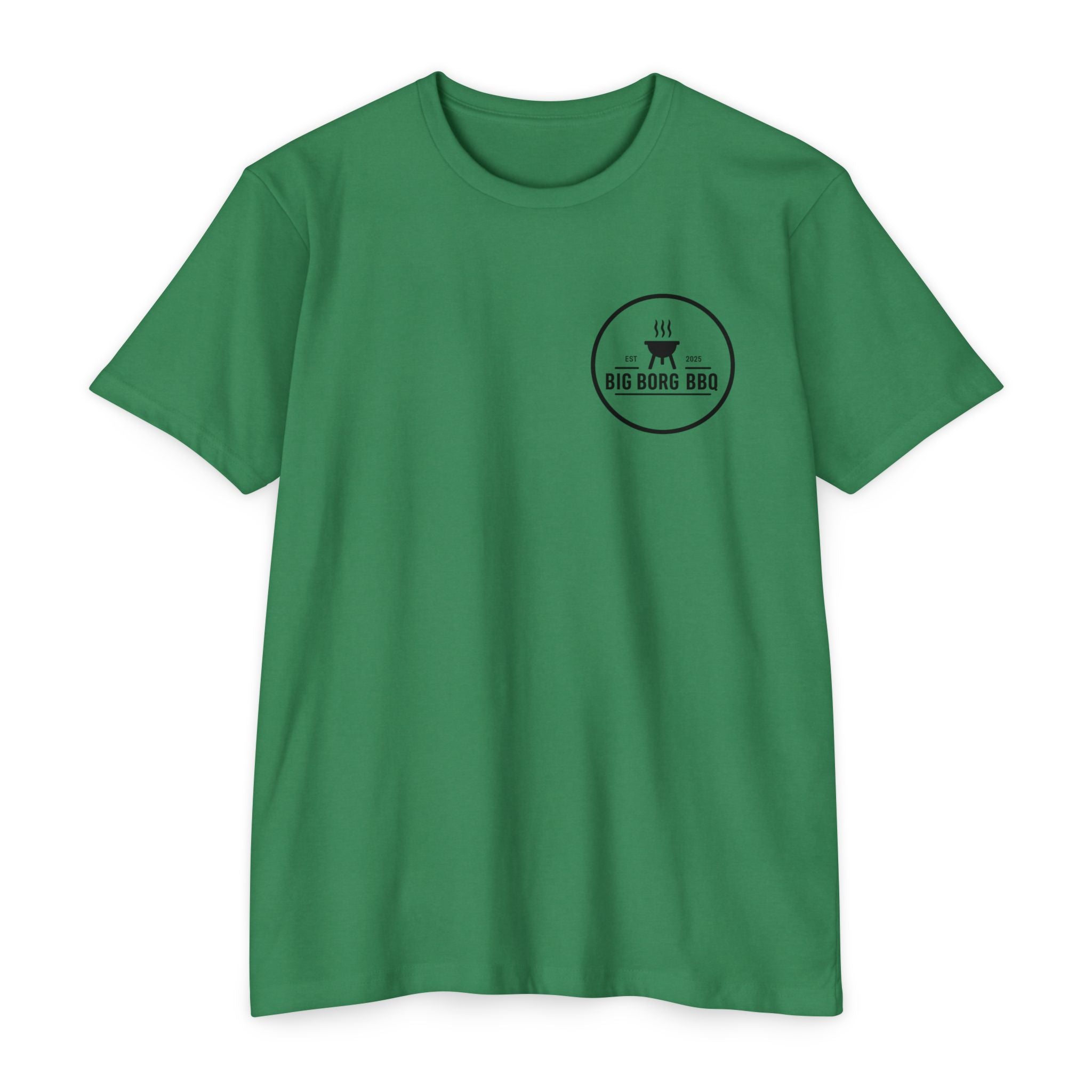 BBQ T-Shirt — "Rub It Til' Your Mouth Waters" Big Borg BBQ Grill Tee