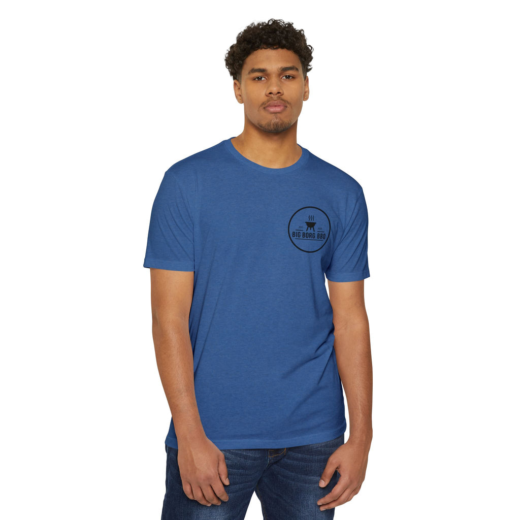BBQ T-Shirt — "Rub It Til' Your Mouth Waters" Big Borg BBQ Grill Tee