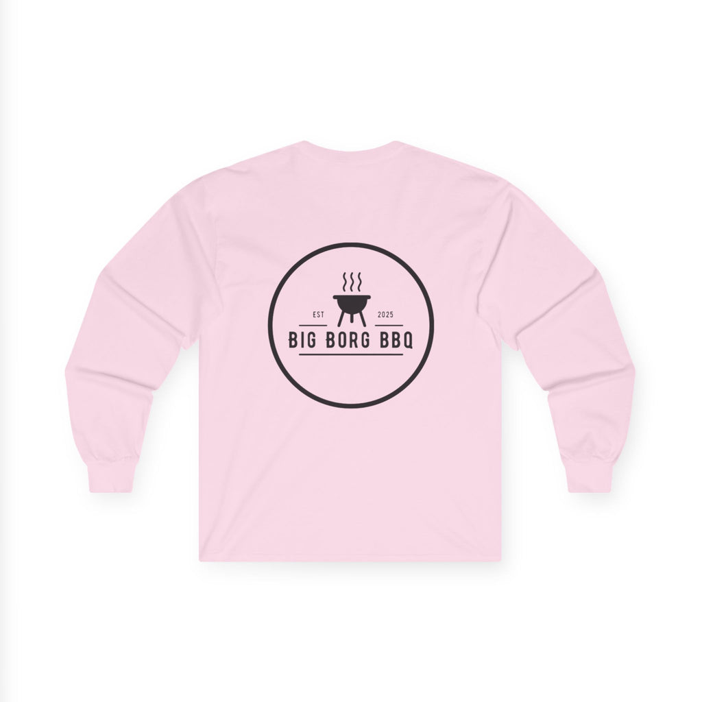 Big Borg BBQ Long Sleeve Tee — Grilling Logo Shirt