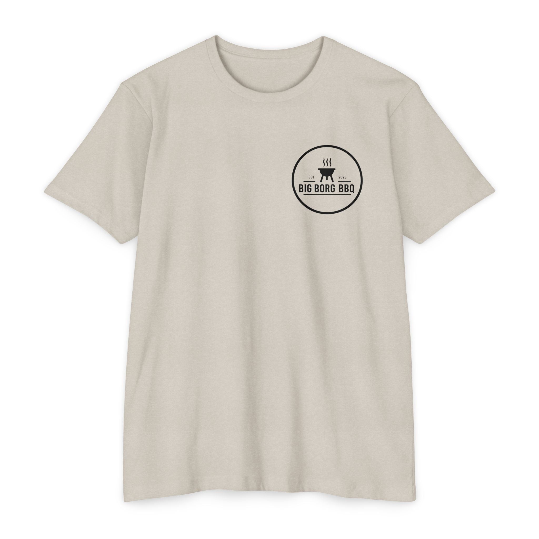 BBQ T-Shirt — "Rub It Til' Your Mouth Waters" Big Borg BBQ Grill Tee