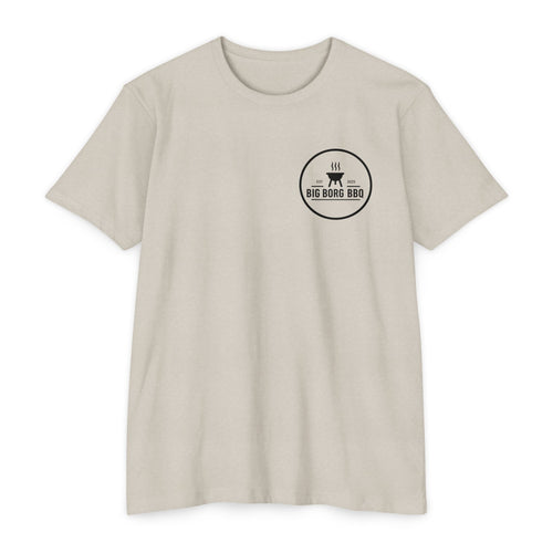 BBQ T-Shirt — "Rub It Til' Your Mouth Waters" Big Borg BBQ Grill Tee