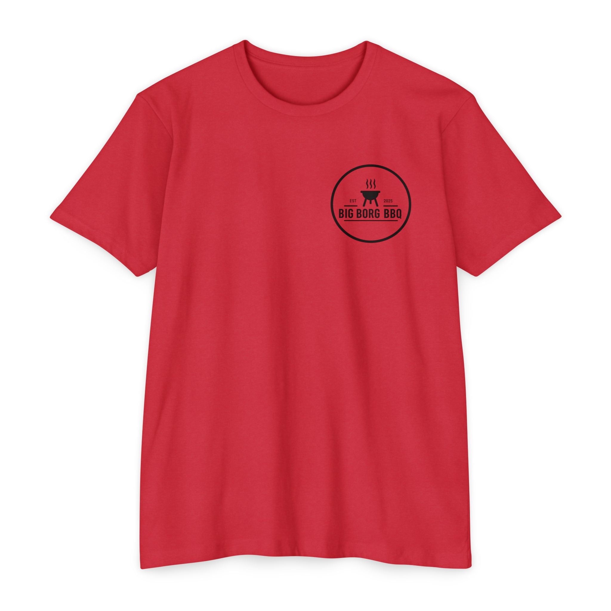 BBQ T-Shirt — "Rub It Til' Your Mouth Waters" Big Borg BBQ Grill Tee