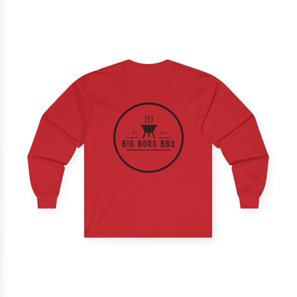 Big Borg BBQ Long Sleeve Tee — Grilling Logo Shirt