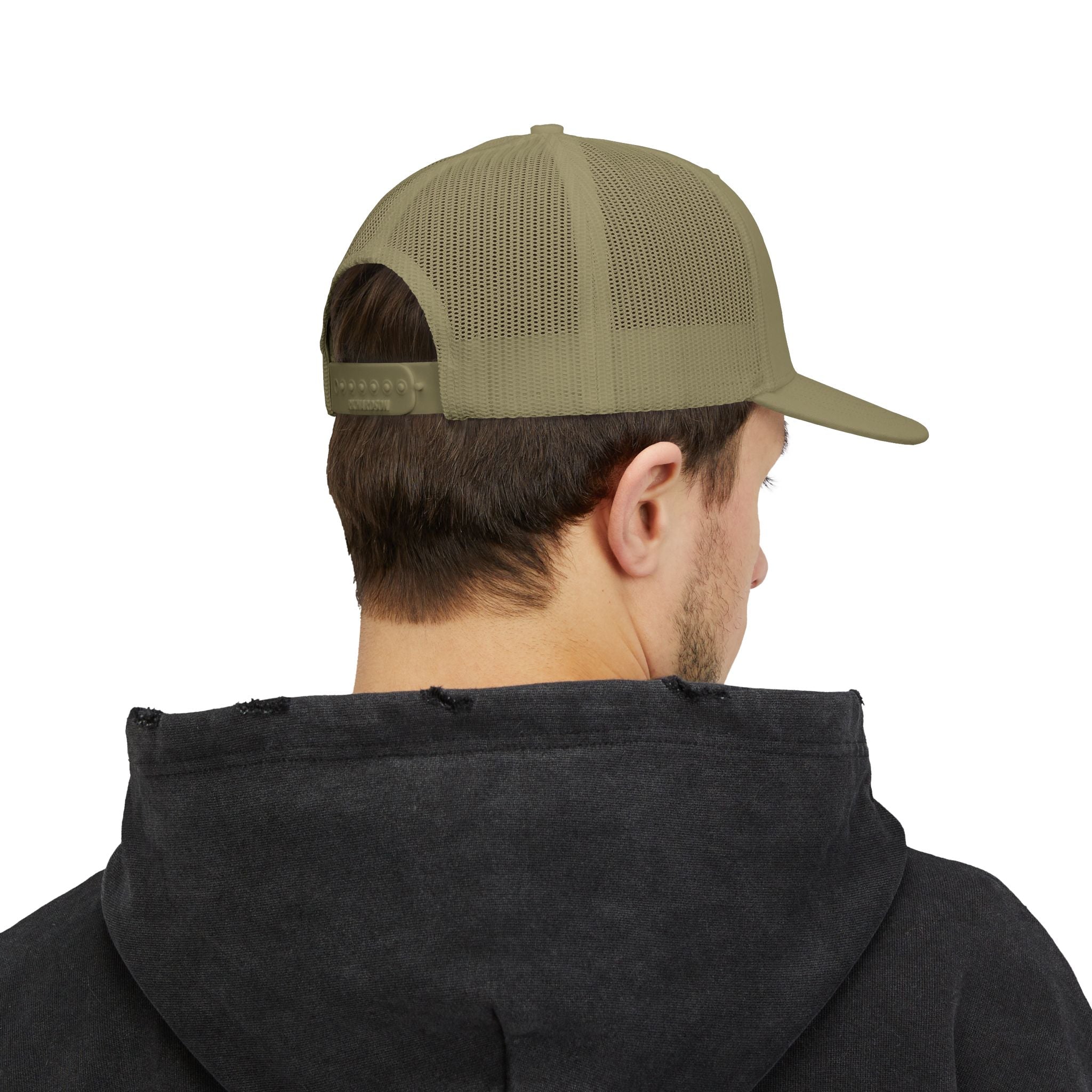 BBQ Grill Logo Trucker Cap — Big Burg BBQ Mesh Snapback