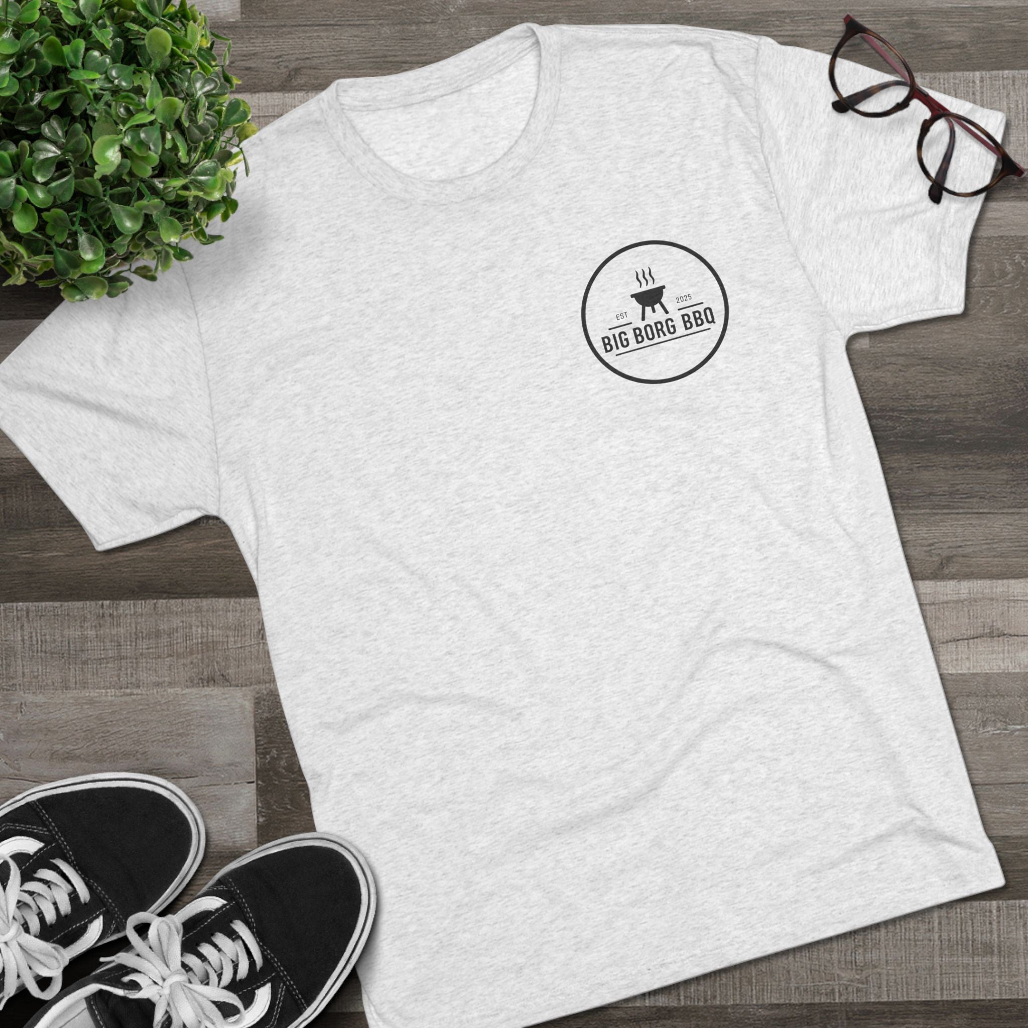 Big Borg BBQ Crew Tee — "From the Mess Hall to the Meat Hall"
