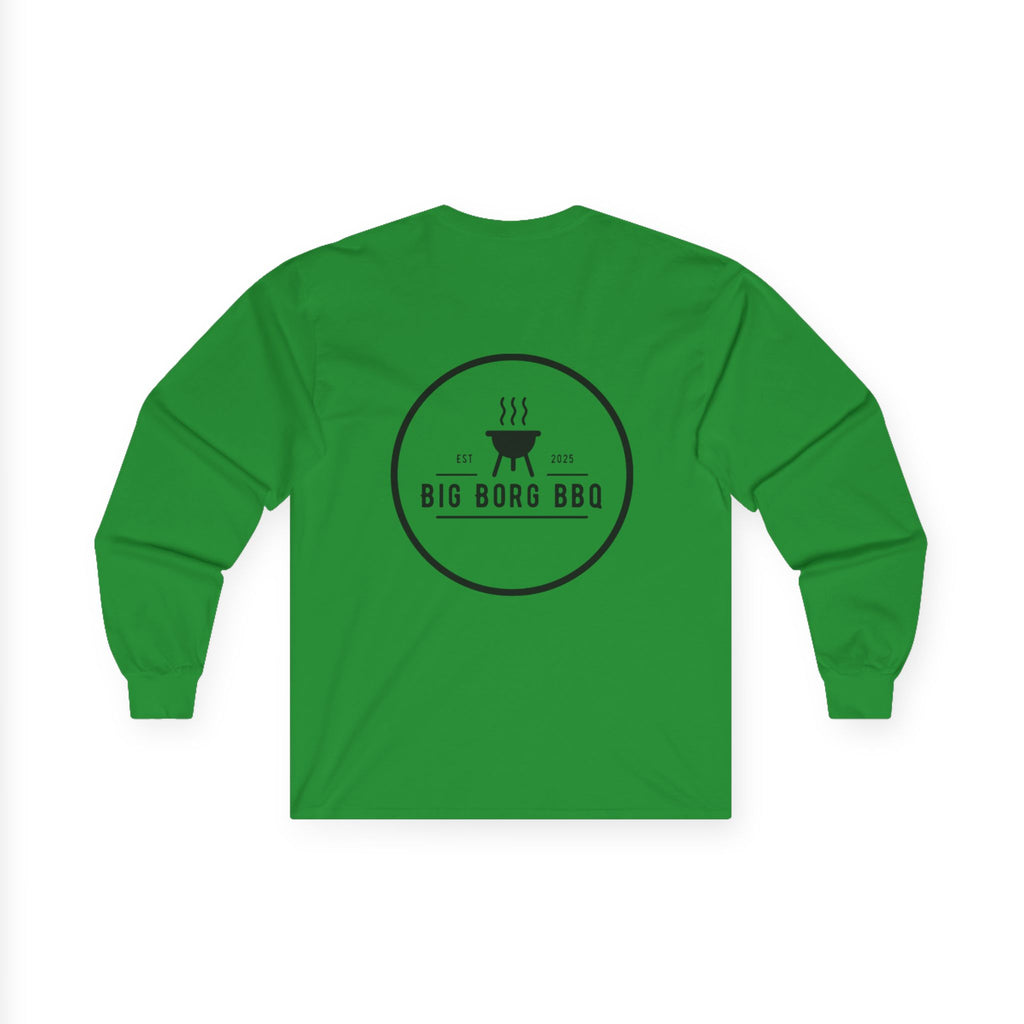 Big Borg BBQ Long Sleeve Tee — Grilling Logo Shirt