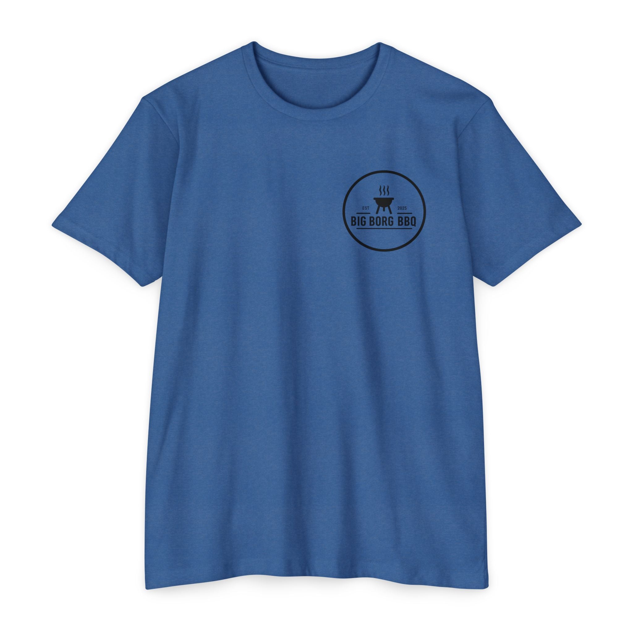 BBQ T-Shirt — "Rub It Til' Your Mouth Waters" Big Borg BBQ Grill Tee
