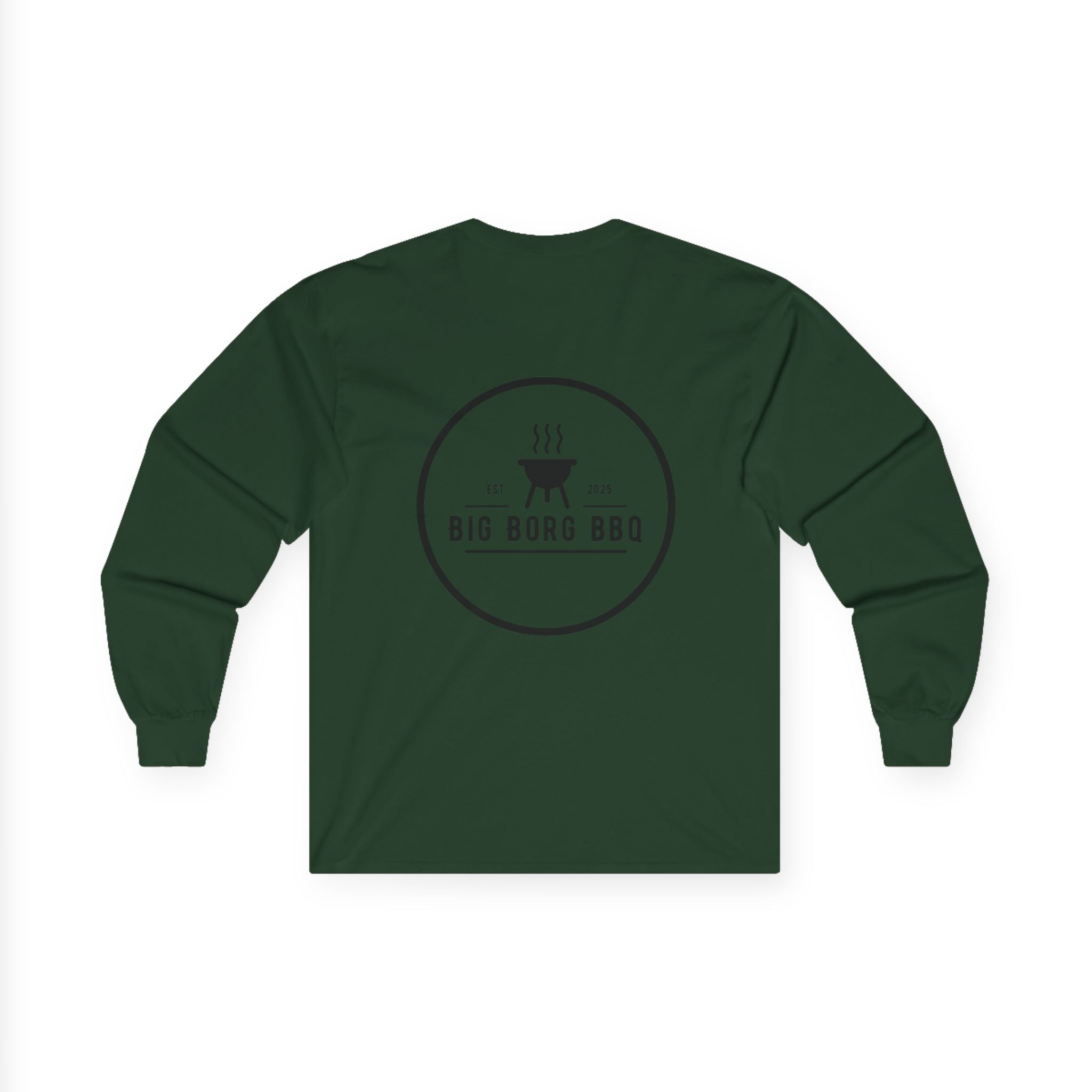 Big Borg BBQ Long Sleeve Tee — Grilling Logo Shirt