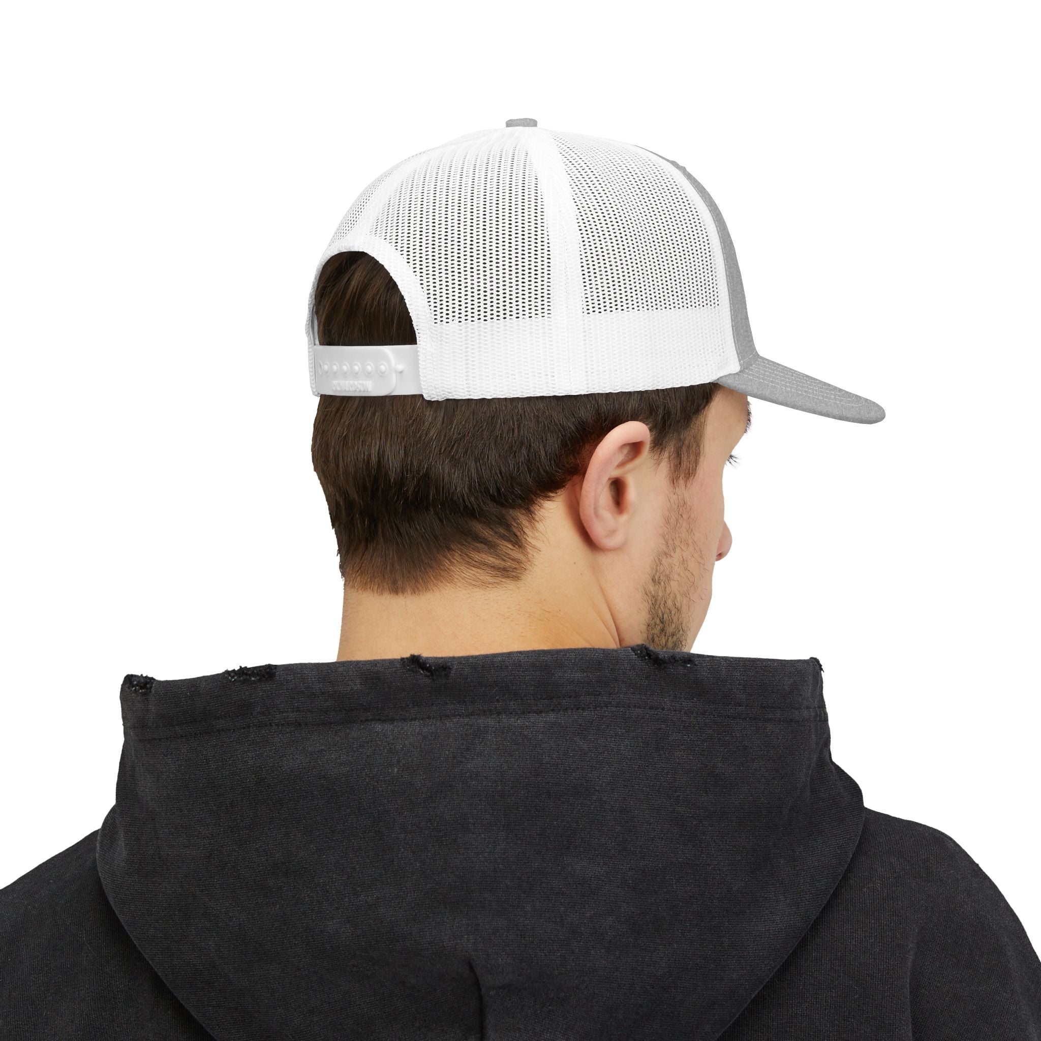 BBQ Grill Logo Trucker Cap — Big Burg BBQ Mesh Snapback