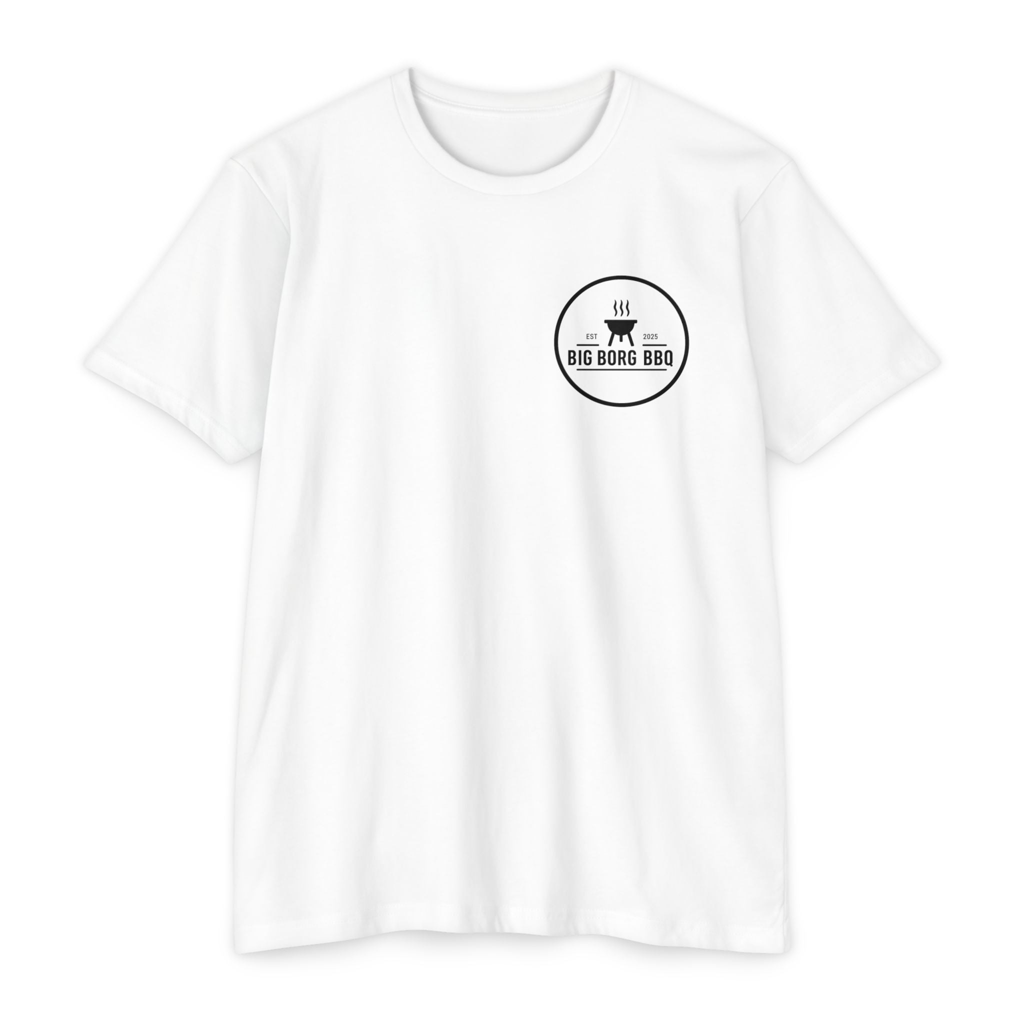 BBQ T-Shirt — "Rub It Til' Your Mouth Waters" Big Borg BBQ Grill Tee