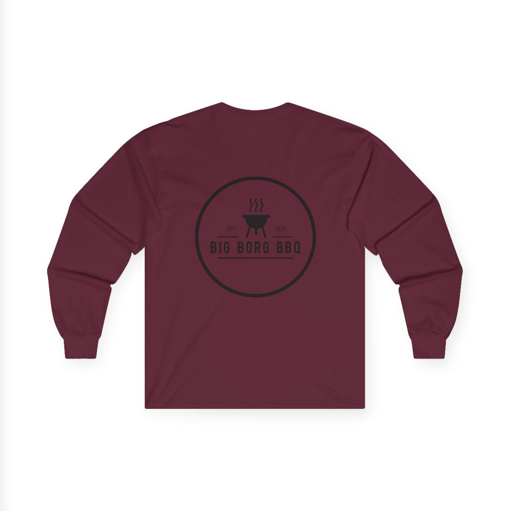 Big Borg BBQ Long Sleeve Tee — Grilling Logo Shirt