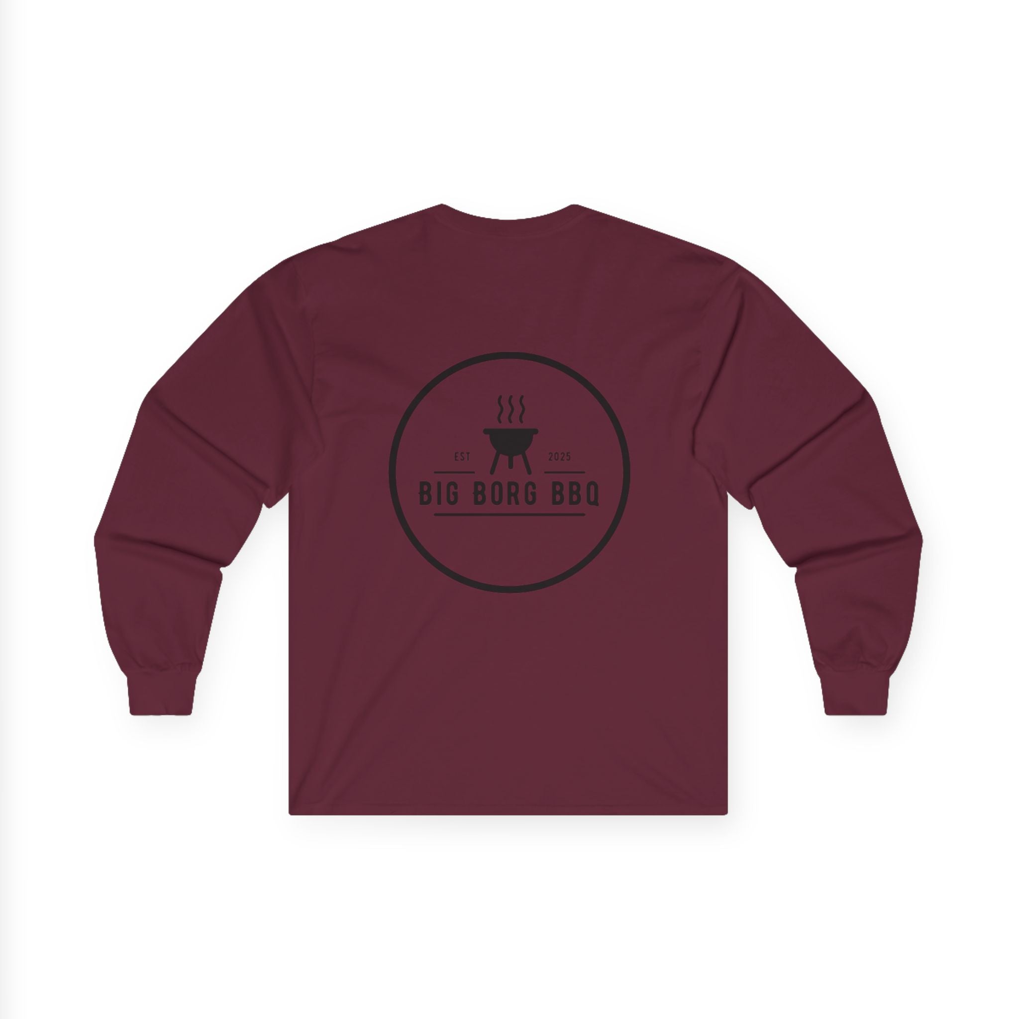 Big Borg BBQ Long Sleeve Tee — Grilling Logo Shirt